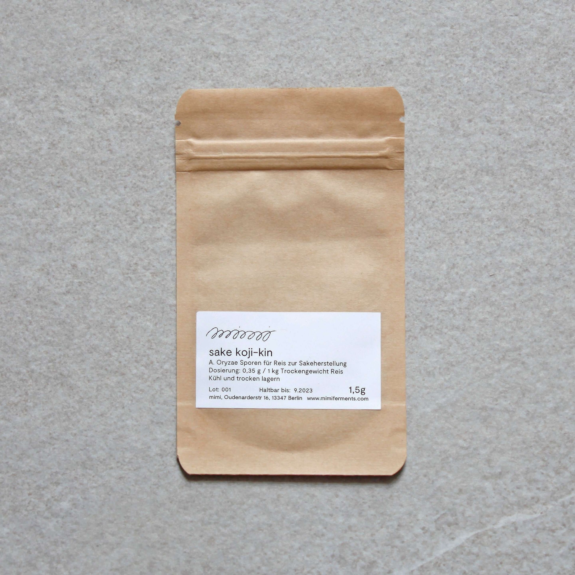 Sake Koji Sporen 1,5 g von mimi ferments
