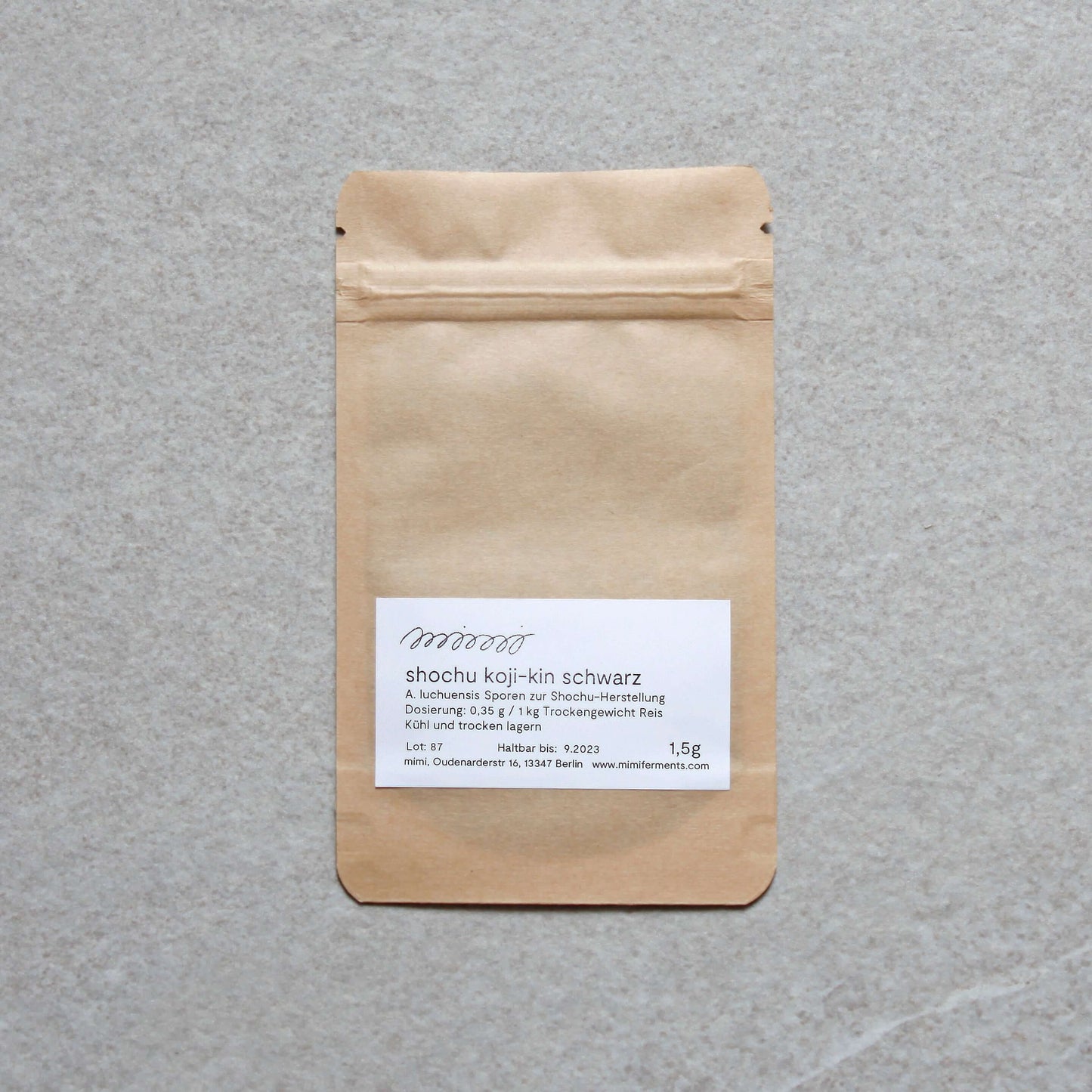 Shochu Koji Sporen schwarz 1,5 g von mimi ferments