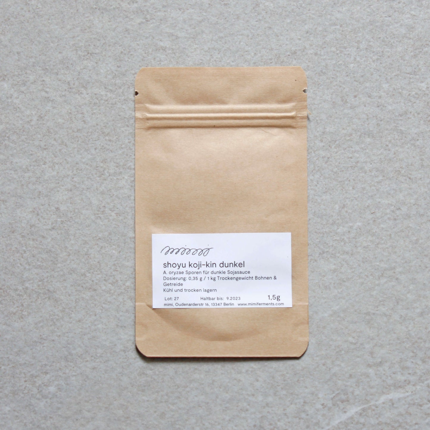 Shoyu Koji Sporen dunkel 1,5 g von mimi ferments