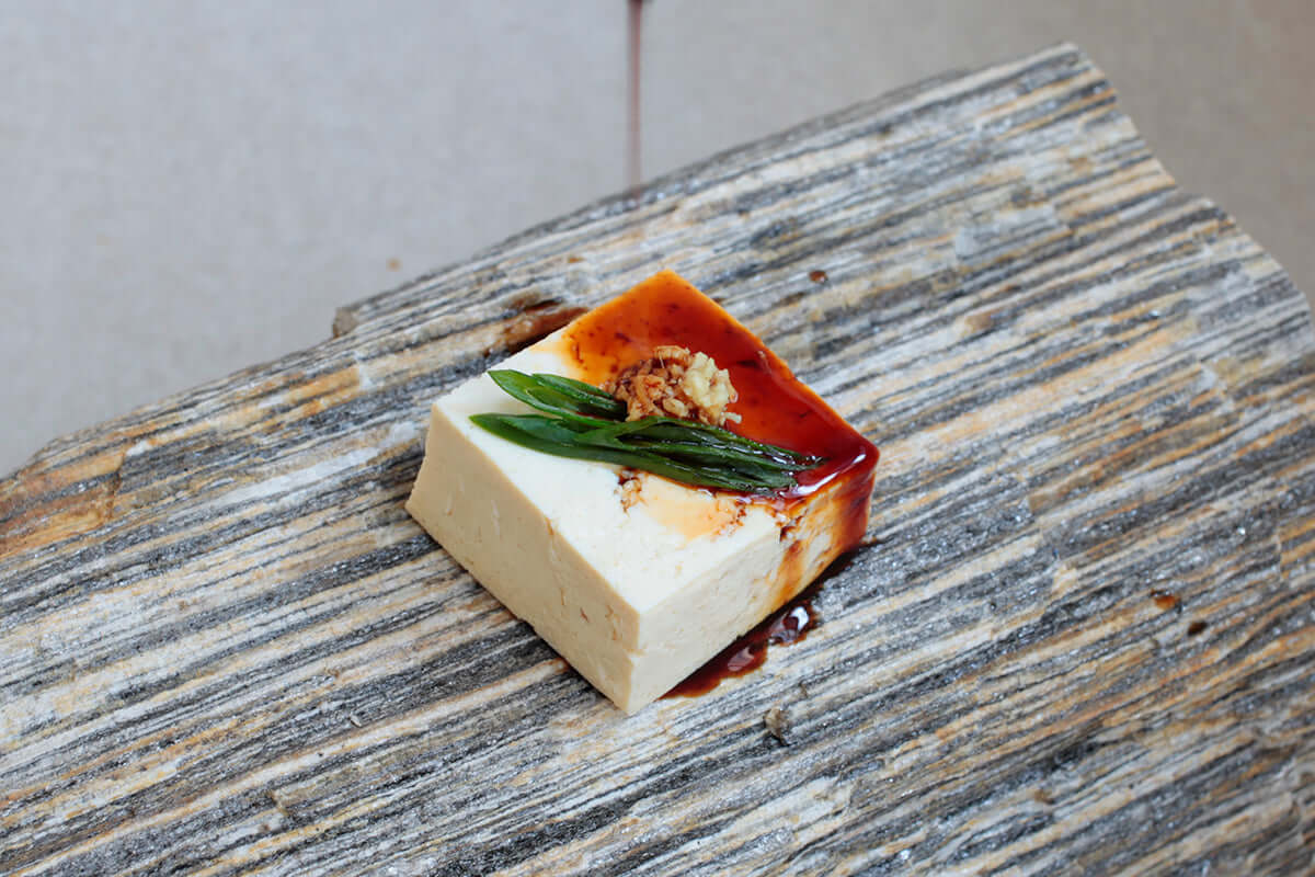 tofu mit sashikomi shoyu