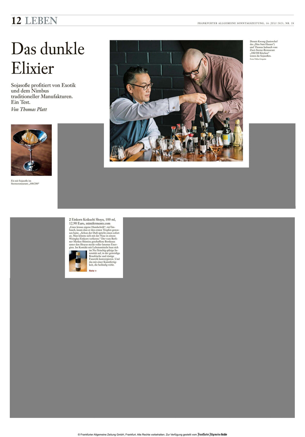 FAZ-Geschmackstest