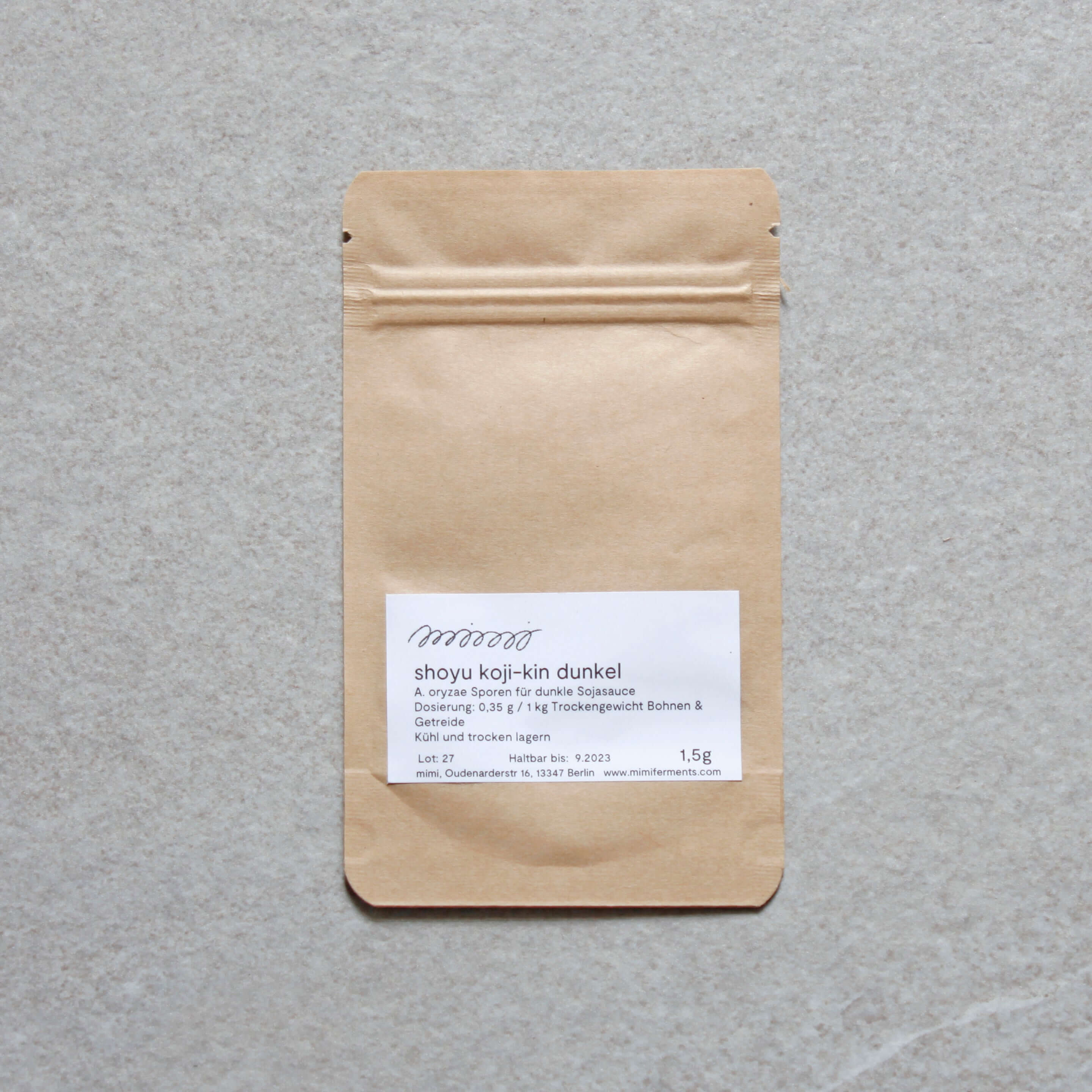 Shoyu Koji Sporen dunkel 1,5 g von mimi ferments